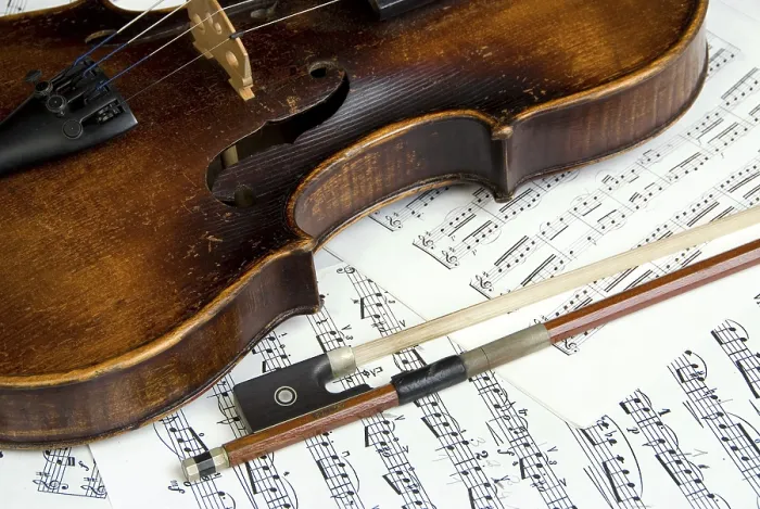 Gerahmter Druck : Violin Gerahmter Druck : Violin