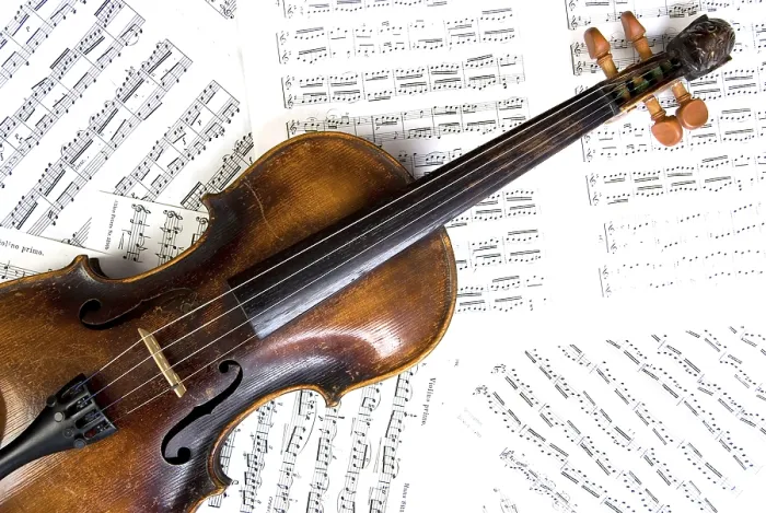 Gerahmter Druck : Violin Gerahmter Druck : Violin