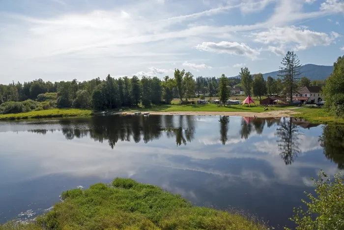 Gerahmter Druck : Vltava, Nová Pece, Neufelden Gerahmter Druck : Vltava, Nová Pece, Neufelden