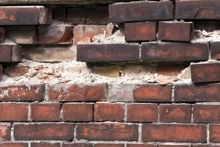 Gerahmter Druck : Mauer aus Ziegelsteinen. Gerahmter Druck : Mauer aus Ziegelsteinen.
