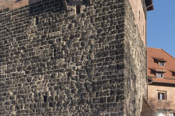 Gerahmter Druck : Struktur der historischen fünfeckigen Turm. Gerahmter Druck : Struktur der historischen fünfeckigen Turm.