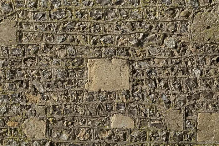 Gerahmter Druck : Detail des Walls, Wolvesey Castle Gerahmter Druck : Detail des Walls, Wolvesey Castle