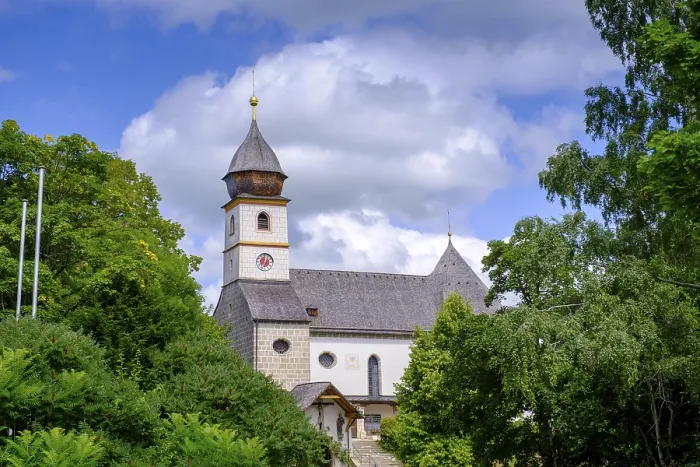 Gerahmter Druck : Wallfahrtskirche Maria Eck, bei Siegsdorf Gerahmter Druck : Wallfahrtskirche Maria Eck, bei Siegsdorf