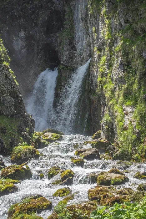 Gerahmter Druck : Wasserfall Dachserfall, Unterberg