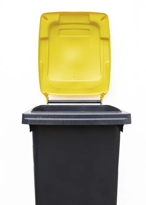Gerahmter Druck : Plastikmülltonne Gerahmter Druck : Plastikmülltonne