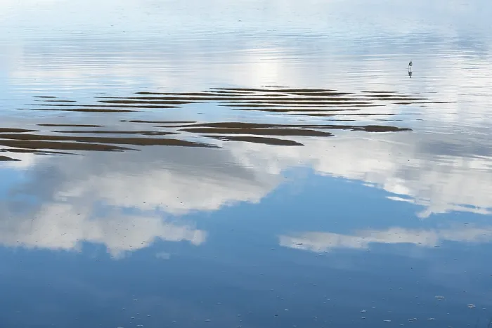 Gerahmter Druck : Wasser, Reflexion, Reflexion, Sandbänke Gerahmter Druck : Wasser, Reflexion, Reflexion, Sandbänke