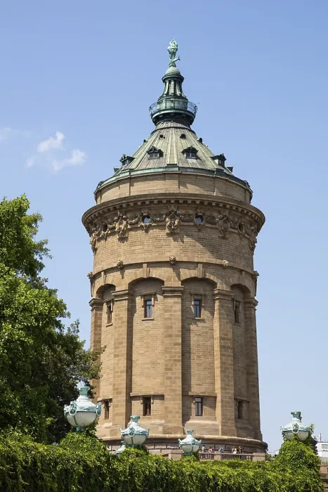 Gerahmter Druck : Wasserturm, Friedrichsplatz-Platz Gerahmter Druck : Wasserturm, Friedrichsplatz-Platz
