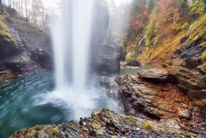 Gerahmter Druck : Wasserfall Berglistuber, Linthal Gerahmter Druck : Wasserfall Berglistuber, Linthal