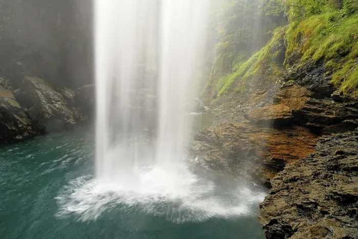 Gerahmter Druck : Wasserfall Berglistuber, Linthal Gerahmter Druck : Wasserfall Berglistuber, Linthal