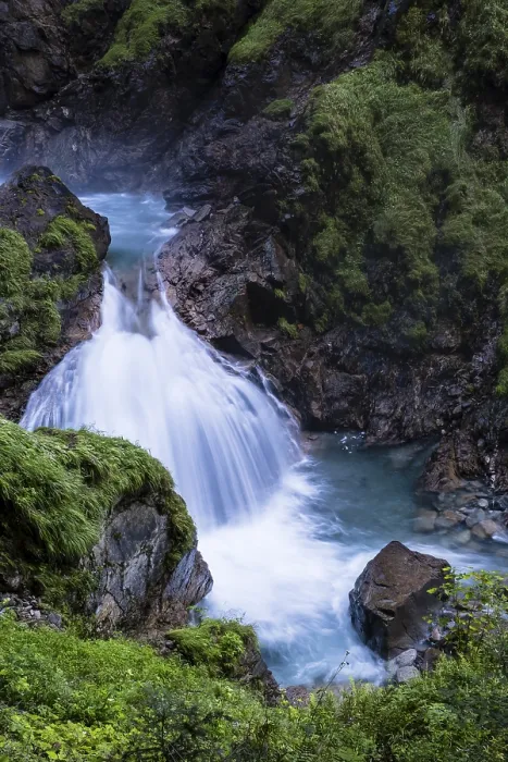 Gerahmter Druck : Wasserfall in der Groppenstein-Schlucht
