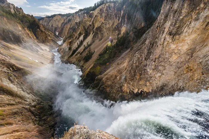 Gerahmter Druck : Wasserfall, Unterer Yellowstone-Fall Gerahmter Druck : Wasserfall, Unterer Yellowstone-Fall