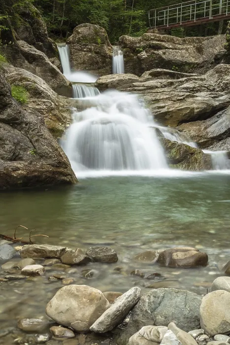 Gerahmter Druck : Wasserfall im Ostertaltobel Gerahmter Druck : Wasserfall im Ostertaltobel
