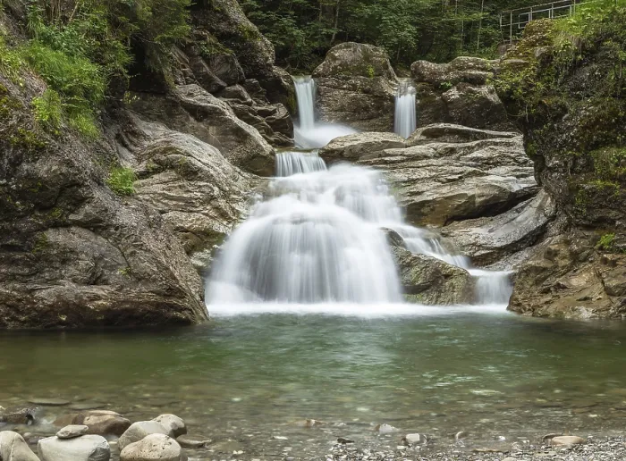 Gerahmter Druck : Wasserfall im Ostertaltobel Gerahmter Druck : Wasserfall im Ostertaltobel