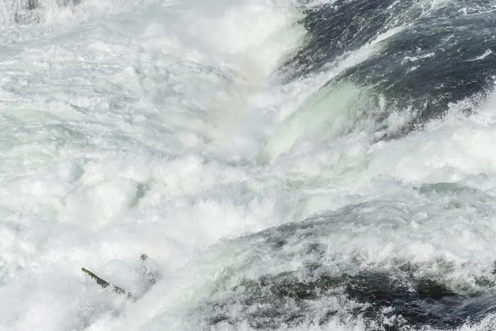 Gerahmter Druck : Wasserfall der Rheinfall im Frühling Gerahmter Druck : Wasserfall der Rheinfall im Frühling