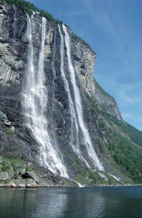 Gerahmter Druck : Wasserfall Sieben Schwestern Gerahmter Druck : Wasserfall Sieben Schwestern