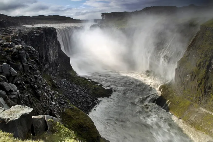 Gerahmter Druck : Wasserfall, Sprühteil, Abbruchkante Gerahmter Druck : Wasserfall, Sprühteil, Abbruchkante