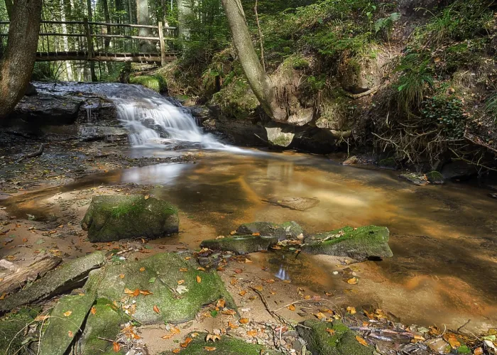 Gerahmter Druck : Wasserfall am Struempfelbach. Gerahmter Druck : Wasserfall am Struempfelbach.