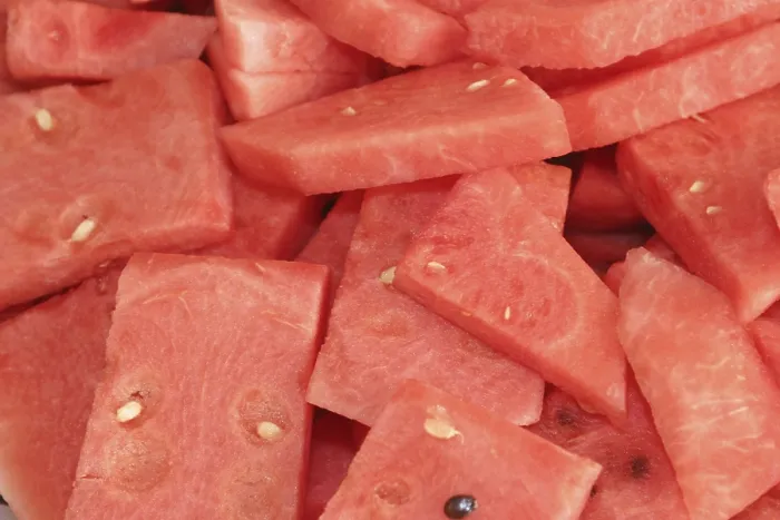 Gerahmter Druck : Wassermelonenstücke Gerahmter Druck : Wassermelonenstücke