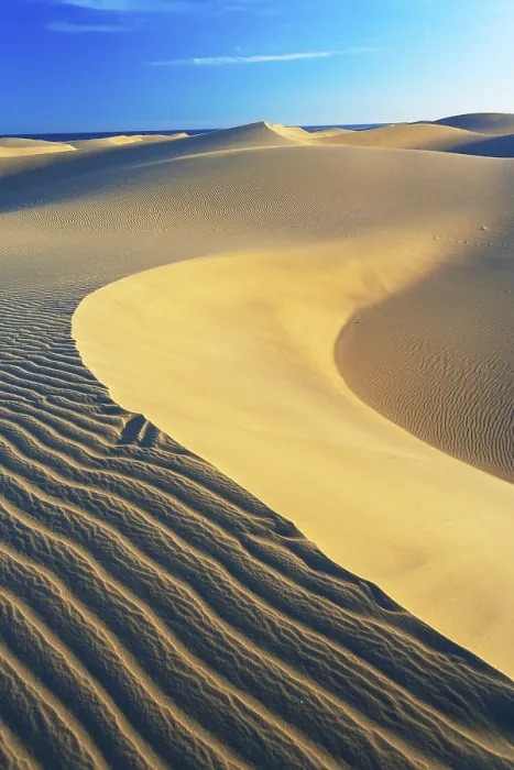 Gerahmter Druck : Wellenmuster, Dünen von Maspalomas Gerahmter Druck : Wellenmuster, Dünen von Maspalomas