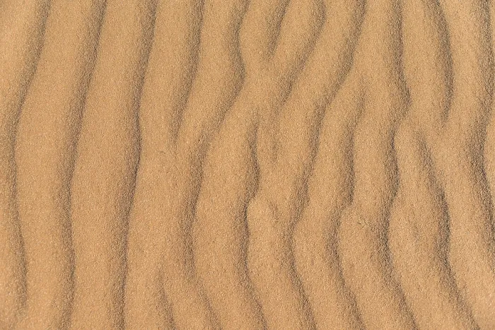 Gerahmter Druck : Wellenmuster im Sand, Sossusvlei.