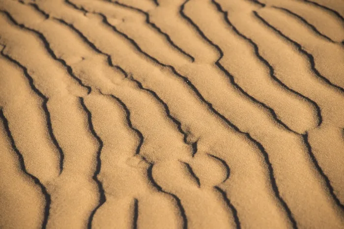 Gerahmter Druck : Wellenmuster im Sand, Sossusvlei. Gerahmter Druck : Wellenmuster im Sand, Sossusvlei.
