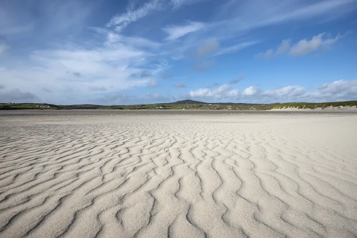 Gerahmter Druck : Wellenmuster im Sand, Uig Beach Gerahmter Druck : Wellenmuster im Sand, Uig Beach
