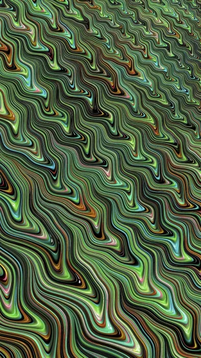 Gerahmter Druck : Wellenförmiger Fraktalhintergrund - computer-generierte Abbildung. Gerahmter Druck : Wellenförmiger Fraktalhintergrund - computer-generierte Abbildung.