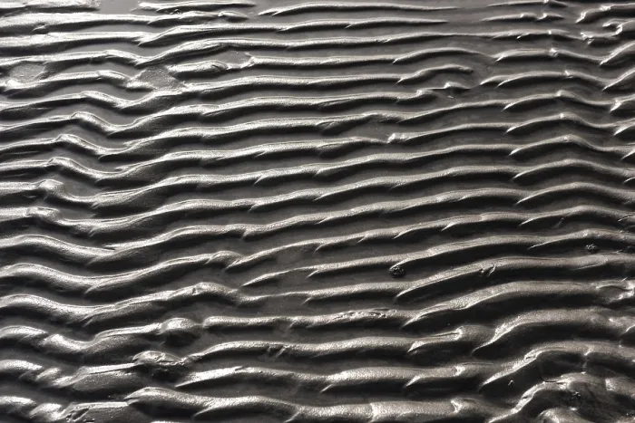 Gerahmter Druck : Wellenmuster von Sand auf einer Strand. Gerahmter Druck : Wellenmuster von Sand auf einer Strand.