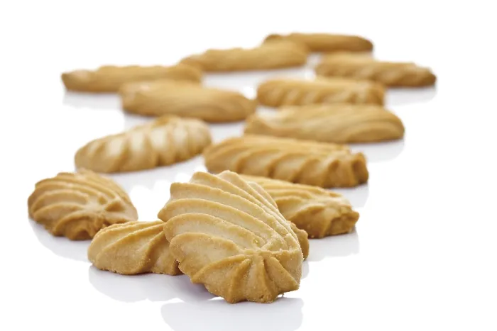 Gerahmter Druck : Wellige Shortbread-Plätzchen Gerahmter Druck : Wellige Shortbread-Plätzchen