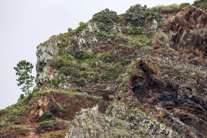 Gerahmter Druck : Gesteinete Lavarocks an den Klippen. Gerahmter Druck : Gesteinete Lavarocks an den Klippen.