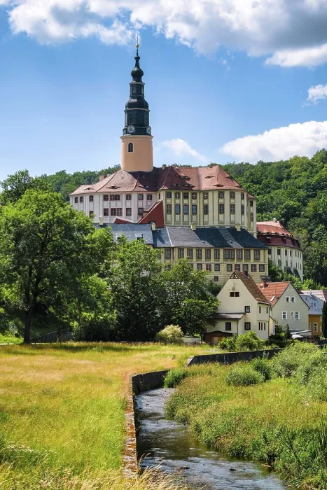 Gerahmter Druck : Schloss Weesenstein, Muglitztal Gerahmter Druck : Schloss Weesenstein, Muglitztal