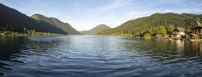 Gerahmter Druck : Weissensee, höchstes Bade-See in den Alpen. Gerahmter Druck : Weissensee, höchstes Bade-See in den Alpen.