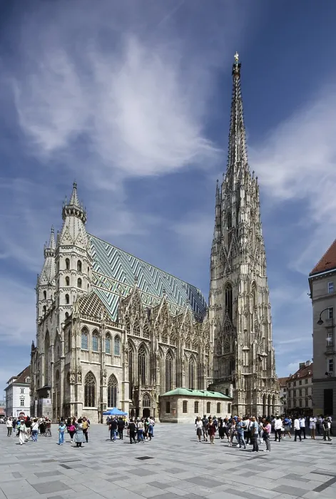 Gerahmter Druck : Westansicht, Kathedrale von St. Stephan Gerahmter Druck : Westansicht, Kathedrale von St. Stephan