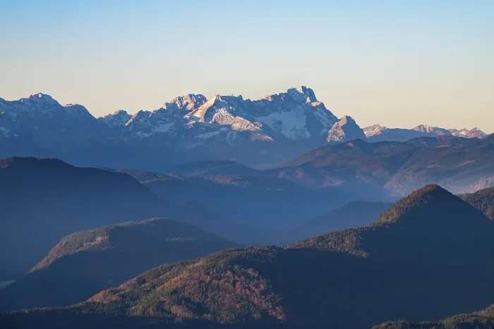 Gerahmter Druck : Wetterstein-Gebirge mit Zugspitze Gerahmter Druck : Wetterstein-Gebirge mit Zugspitze