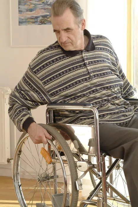 Gerahmter Druck : Rollstuhlfahrer Gerahmter Druck : Rollstuhlfahrer