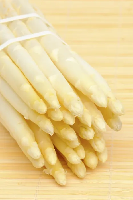 Gerahmter Druck : Weißer Spargel