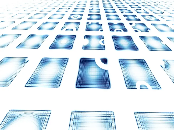 Gerahmter Druck : Weißer und blauer Perspektivhintergrund - computer-generierte Bild. Gerahmter Druck : Weißer und blauer Perspektivhintergrund - computer-generierte Bild.