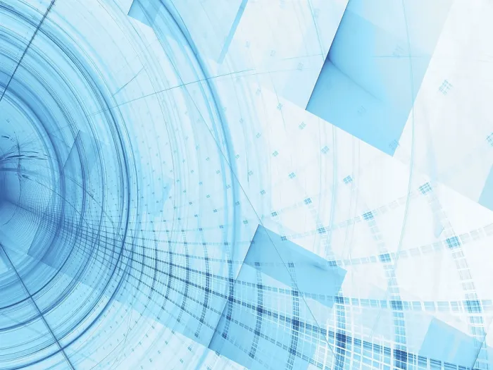 Gerahmter Druck : Weißer und blauer Technologie-Hintergrund - computer-generierte Abbildung. Gerahmter Druck : Weißer und blauer Technologie-Hintergrund - computer-generierte Abbildung.