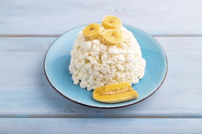 Gerahmter Druck : Weißer Frischkäse, Quark Gerahmter Druck : Weißer Frischkäse, Quark