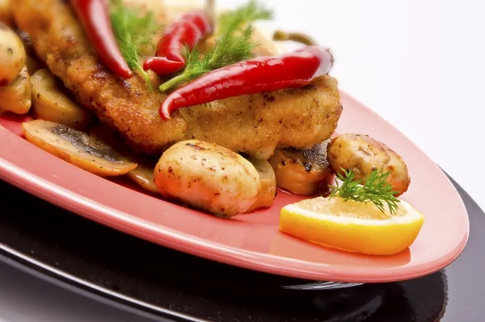 Gerahmter Druck : Wiener Schnitzel Gerahmter Druck : Wiener Schnitzel