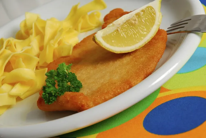Gerahmter Druck : Wiener Schnitzel Gerahmter Druck : Wiener Schnitzel