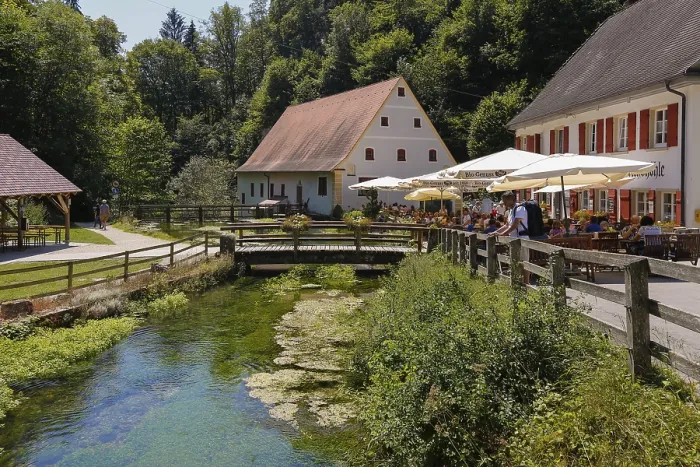 Gerahmter Druck : Mühle Wimsen am Lauf der Ach. Gerahmter Druck : Mühle Wimsen am Lauf der Ach.