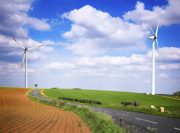 Gerahmter Druck : Windpark Gerahmter Druck : Windpark