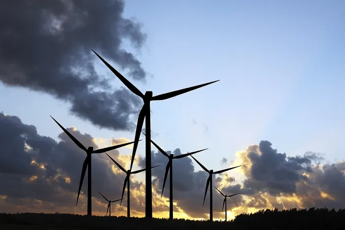 Gerahmter Druck : Windkraftanlage Gerahmter Druck : Windkraftanlage