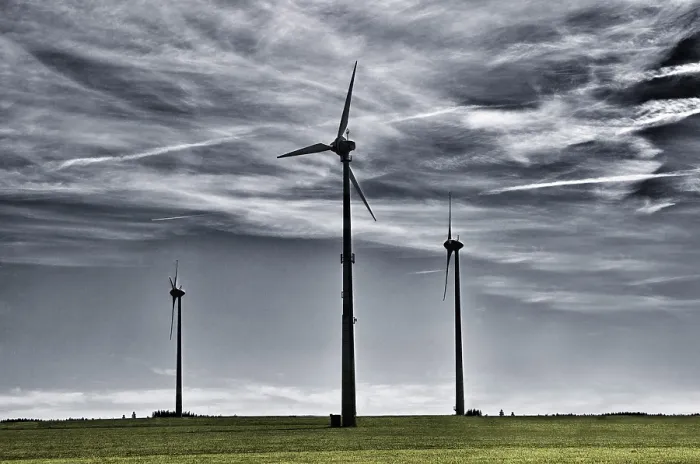 Gerahmter Druck : Windräder Gerahmter Druck : Windräder