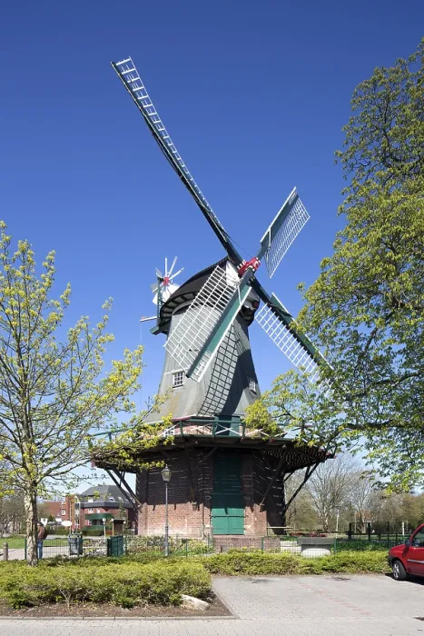 Gerahmter Druck : Windmühle Kopperhorner Mühle Gerahmter Druck : Windmühle Kopperhorner Mühle