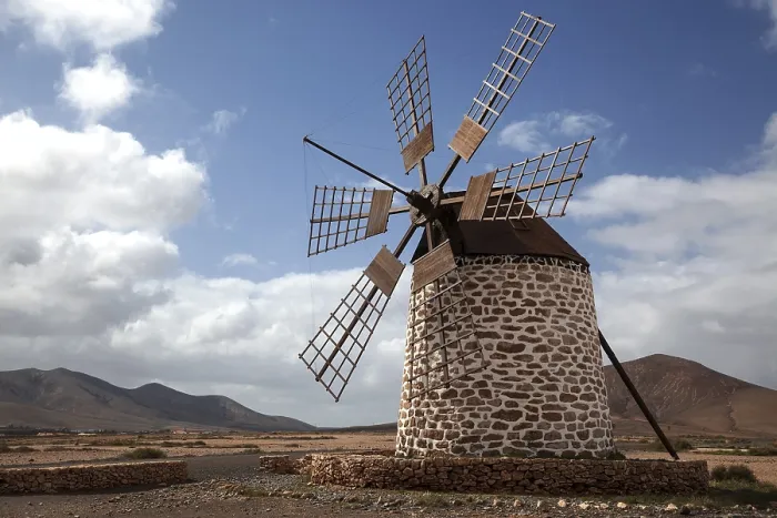 Gerahmter Druck : Windmühle, Molino de Tefía Gerahmter Druck : Windmühle, Molino de Tefía