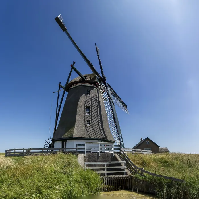 Gerahmter Druck : Windmühle, Texel, Niederlande. Gerahmter Druck : Windmühle, Texel, Niederlande.