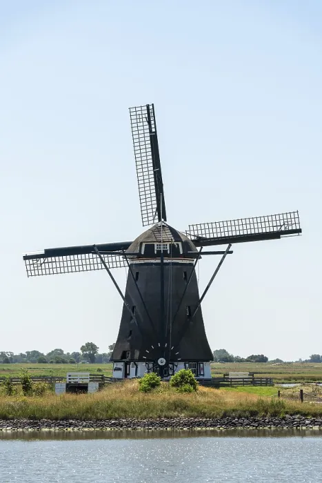 Gerahmter Druck : Windmühle, Texel, Niederlande Gerahmter Druck : Windmühle, Texel, Niederlande