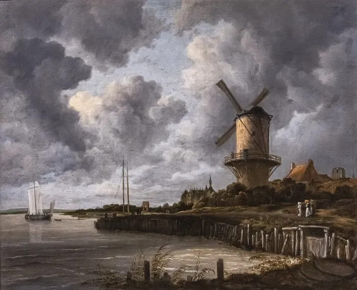 Gerahmter Druck : Der Windmühle bei Wijk bij Duurstede Gerahmter Druck : Der Windmühle bei Wijk bij Duurstede